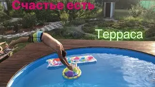 Бассейн своими руками с террасой вокруг. Как построить террасу. How to Build a Deck around a pool.Ч2