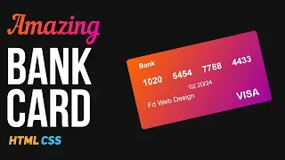 Gradient Bank Card HTML CSS