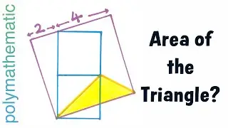 What's the Area of the Yellow Triangle? Geometry Puzzle from the Great Catriona Agg