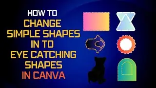 How to Create Custom Shapes in canva | Shapes from shapes in canva | Merge Shapes in Canva