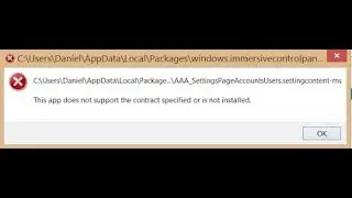 This App Does Not Support The Contract Specified Is Not Valid | FIX Error | Tutorial | 2020