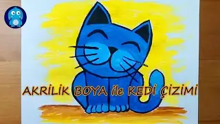 Kolay Kedi Çizimi - How to Draw Cat - Kedi Resmi Nasıl Çizilir - Görsel Sanatlar