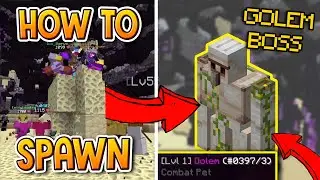 Hypixel Skyblock | HOW TO SPAWN THE GOLEM BOSS! (NEW UPDATE)