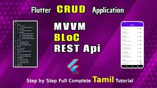 Flutter CRUD App with MVVM and BLoC | REST Api | Complete Full Tutorial for Beginners | Dilip Coder