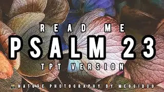 🙏 PSALM 23 - AUDIO WITH TPT VERSION - YAHWEH IS MY BEST FRIEND & SHEPHERD