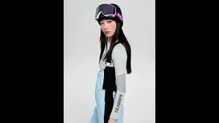 Women's Searipe Retro Vibe Ski Bibs: Elegant Stretch Flare Overalls!