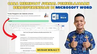 Cara Membuat Jurnal Pembelajaran Berdisferensiasi Di Microsoft Word