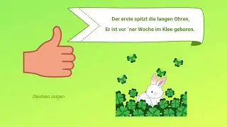 Fingerspiel für Kinder zu Ostern: Fünf Osterhasen