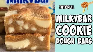 Milkybar Cookie Bars! Recipe tutorial 