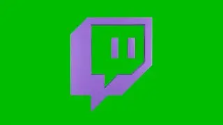 Twitch 3D Logo| Green Screen Background Video