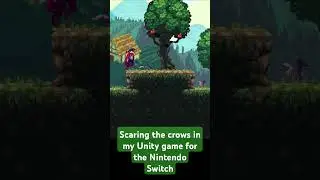 Scaring crows in my Unity Nintendo Switch game 
