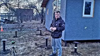 Тестирую лазер,обрезаю сваи,восстановил водопровод и.т.д...
