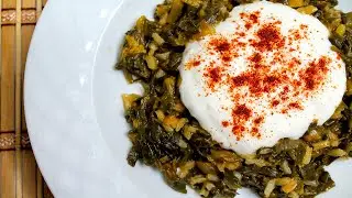 I fell in love with spinach thanks to this dish. A very simple and healthy recipe. Turkish cuisine