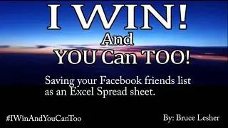 Facebook Friends list to Excel spreadsheet