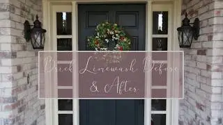 Brick Limewash Before & After by Artistic Finishes