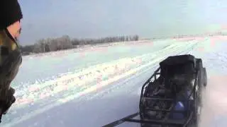 Мотособака SnowDog - Снегопроходчик. 24.01.16.
