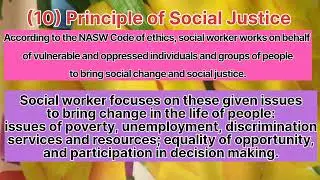 (10) Principle of social justice #BASW #ratnarajyalaxmicampus#Bachelor