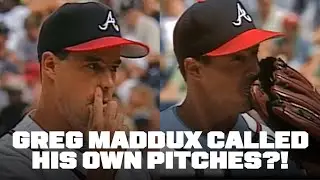 Greg Maddux used glove signals to call his own pitches from the mound!