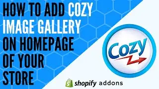 How to add image gallery on homepage in Cozy Image Gallery?
