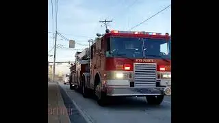 Hook n Ladder entering and exiting Newport