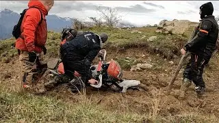 Yamaha Tenere 700 Slide - Crash KTM 790R - Mud Struggle Pt. 3/5