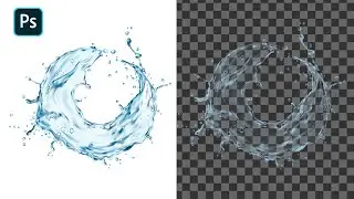How to remove the background of transparent objects in Photoshop