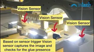Glue Coating Inspection Under Truck Chassis Using Vision Sensor