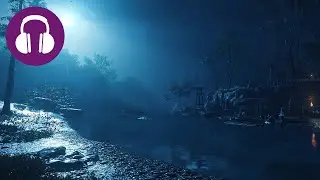 RAINY NIGHT On Tsuhsima 💤 Relaxing GHOST OF TSUSHIMA Ambience | Rain & Forest Sounds ASMR