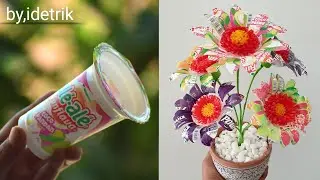 Ide Kreatif Kerajinan dari Gelas Plastik untuk Bunga yang Cantik