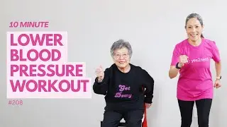 Lower Blood Pressure: 10 Minute Walking Workout and Strength Training