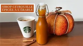 Sirop Latte à la Citrouille Épicée | Végétalien