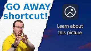 How to hide desktop shortcut for Microsoft Spotlight in Windows? [25.07.2025] [English]