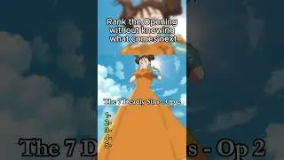 Rank The Anime Opening Without Knowing The Next One! #anime #animemusic #parati #shorts #opening