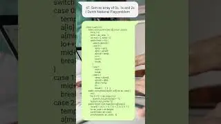 Sort an Array of 0s 1s and 2s in Java 