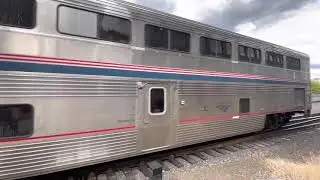 Amtrak 28 with Heritage