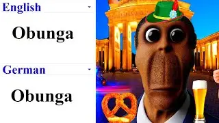 Obunga in different languages meme