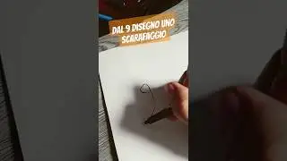 Dal 9 disegno uno scarafaggio