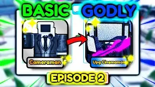 BASIC ➜ GODLY Challenge In Toilet Tower Defense! - Episode 2! (Roblox)
