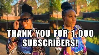 THANK YOU FOR 1000 SUBSCRIBERS! (adaolasings) #gratitude #1k
