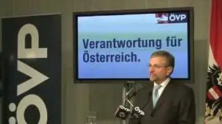 Molterer: Pressekonferenz nach dem Bundesparteivorstand