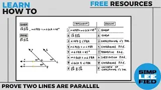 How to Prove 2 Lines are Parallel [PDF Answer Key in Description]