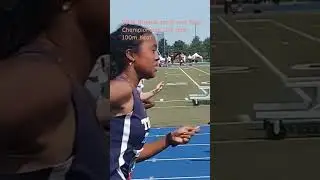 U18 girls 100m heat (1) Victoria Minott 12.18 Mississauga T.F.C. July 27 2024.