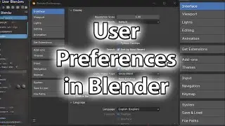01_09 User Preferences in Blender 4.2
