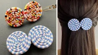🎀🎀🎀 Fabric Spiral Hair Clip | How to make Hair Clip | Hair Tie | Barrettes Clip | Presilha de cabelo