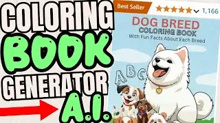 CREATE AMAZING Coloring Books With AI Software FOR Amazon KDP!