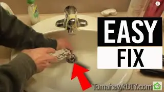 Easy to Fix a Clogged Sink - No Tools Needed