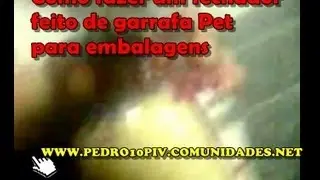 Como fazer um fechador feito de garrafa Pet para embalagens
