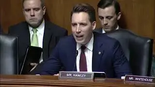 Sen. Josh Hawley (R-Mo) excoriates Apple's empty chair