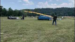 WW2 Flamethrower: liquid fuel vs. napalm