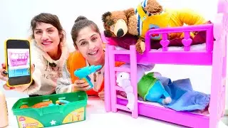 Oyuncak Koca Ayı ve Fil Necati için ranza alıyoruz! Ayşe ve Ümit ile oyun videoları